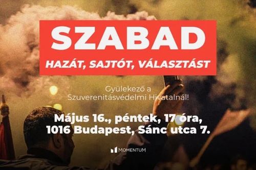 Szabad hazát, szabad sajtót, szabad választást – Gyülekező a Szuverenitásvédelmi Hivatalnál
